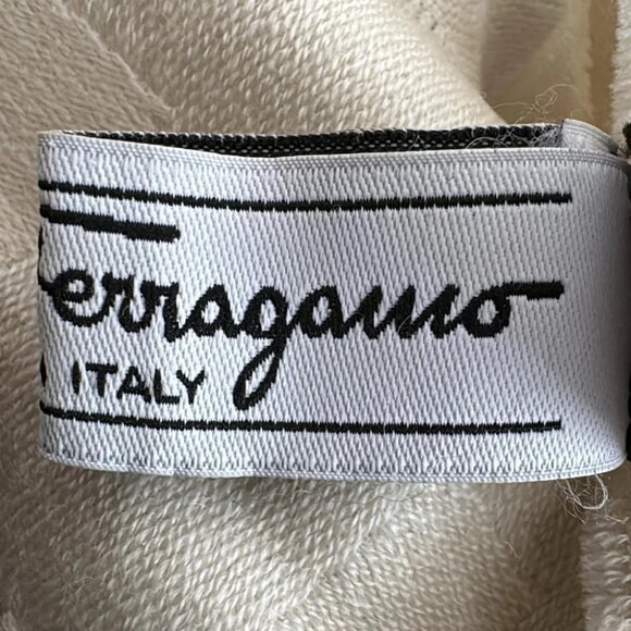 Auth Salvatore Ferragamo - Cream Cashmere Scarf - Picture 4 of 6